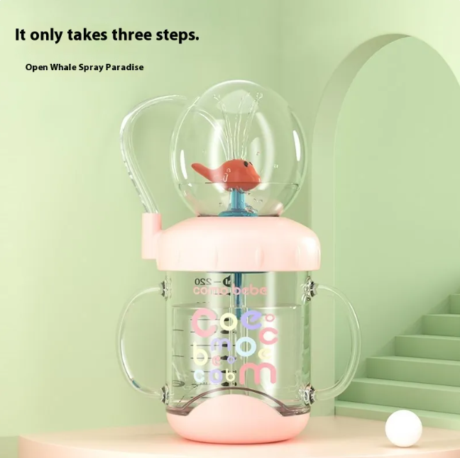 Whale Leakproof Kids Water Bottle